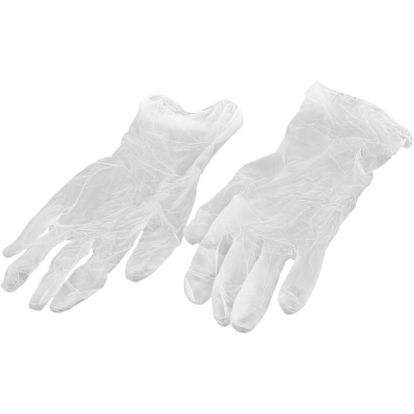 120 st engångs transparenta latexhandskar / kök / arbete / gummi / trädgård universell för vänster höger-M