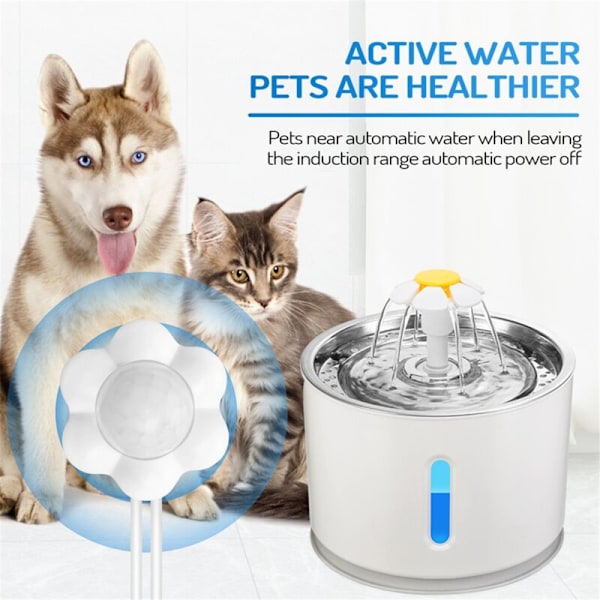 2x Smart Rörelse Sensor för Katt Hund USB Infraröd Dispenser Universal Husdjurstillbehör