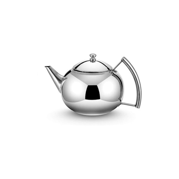 Pearl Rustfrit Stål Tekande 2 Liter Tykknet Potte med Infuser til Løse Teblade, Perfekt til Restaurant og Hotelbrug.