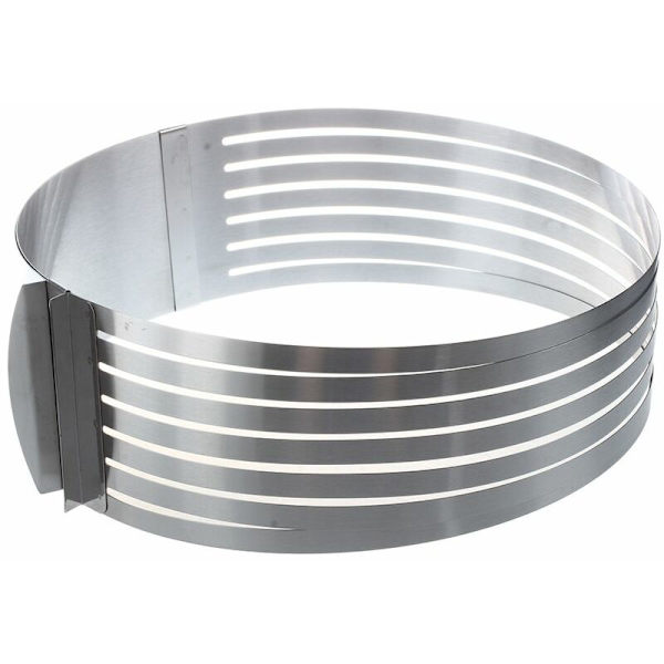 Rund form 24cm-30cm justerbar rostfritt stål för skiktad mousse tårta / bakform