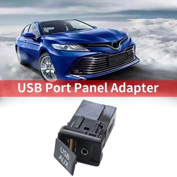 Bil Dashboard Flush Mount USB Port Panel Adapter til Toyota Camry Highlander