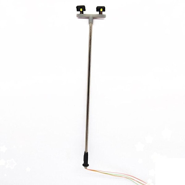 10 stk 2Led gatelys 1: 100 100 Ho skala miniatyr gatelampe for sandbord, modell 2