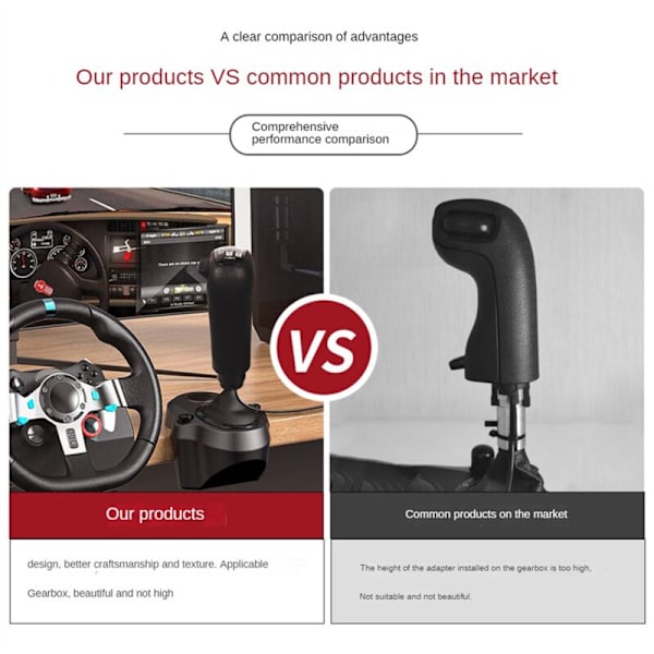 USB Gear Shift Knob til G29 G27 G25 TH8A Simulatorer Controller ETS2 og ATS Truck High Low Gear Simulator