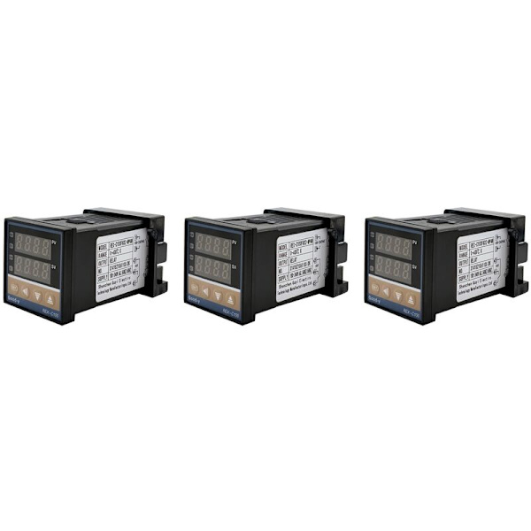 3X Multipel ingång digital temperaturregulator -C100 Professionell larm 0℃ -1300℃ för elkraft kemisk industri