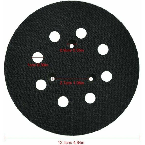 Makita Sanding Pad 125mm 8 Hole Sanding Discs Makita Sander Pad 5 Inch for Makita BO 5010, 5030, 5031, 5041, DeWalt DW420, DW421, Porter Cable 390,