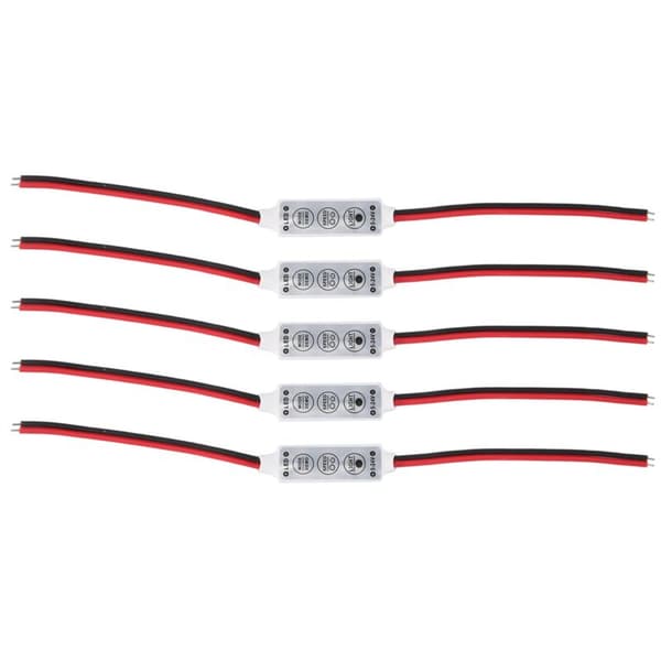 5 X 12V kablet kontrollmodul med strobe flash for bil eller husholdning LED-stripe