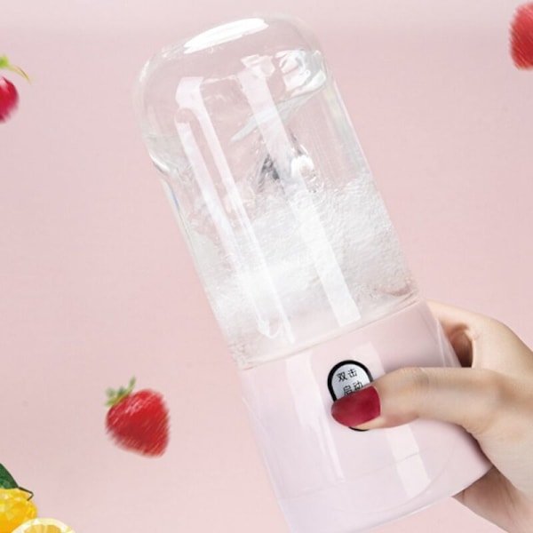 Kannettava Sähköinen Hedelmämehukeitin Leikkaa Sekoitin Smoothie Maker Blender Kone USB Latautuva Mehukuppi Pullo Matkalle A