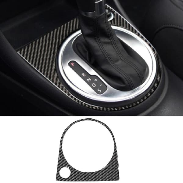 Til 2012-2019 Fiber Gear Shift Knob Frame Panel Cover Trim Interiør Tilbehør, A Style