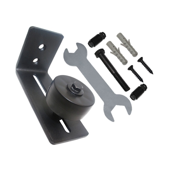 Multifunktionell Dörrbottenguide för Skjutdörrar - Justerbar Rullguide (1-pack)