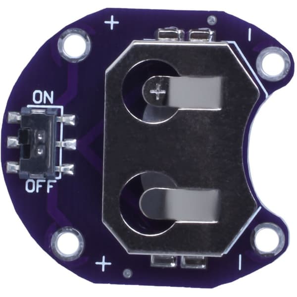 2 X Knappcellebatteriholder for Cr2032 - Med Bryter (2 Stykker)