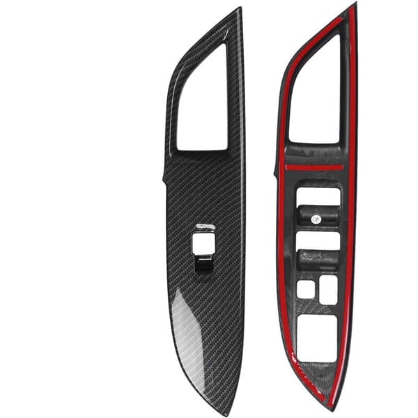 ABS Inner Cover Button Cover Inner Door Armrest Window Switch Trim for 2013-2019 Biltilbehør