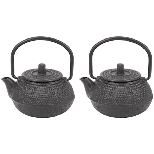 2X 50Ml Japanese Style Cast Iron Teapot + Strainer