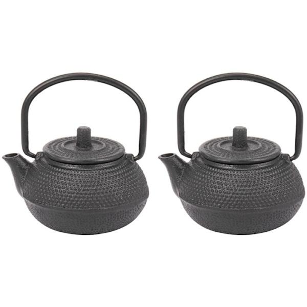2X 50Ml Japansk Stil Støbejerns Tekande + Si