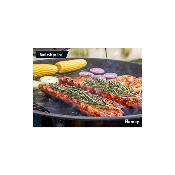 BBQ Bakplåtsmatta x5  Set med 5 XL grillmattor 50x40 cm återanvändbara non-stick  Arken för ugn elektrisk gas bbq kol trä mikrovågsugn silikon