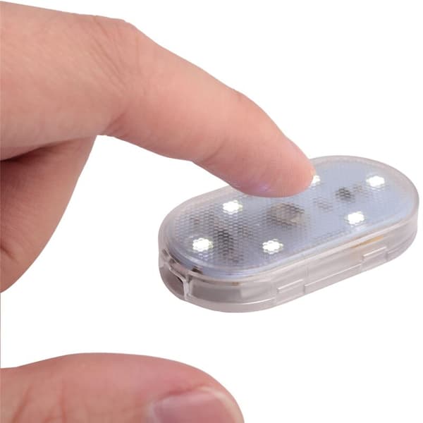 Billampor med touchsensor, inre belysning, USB-laddning, LED-läslampa, vit
