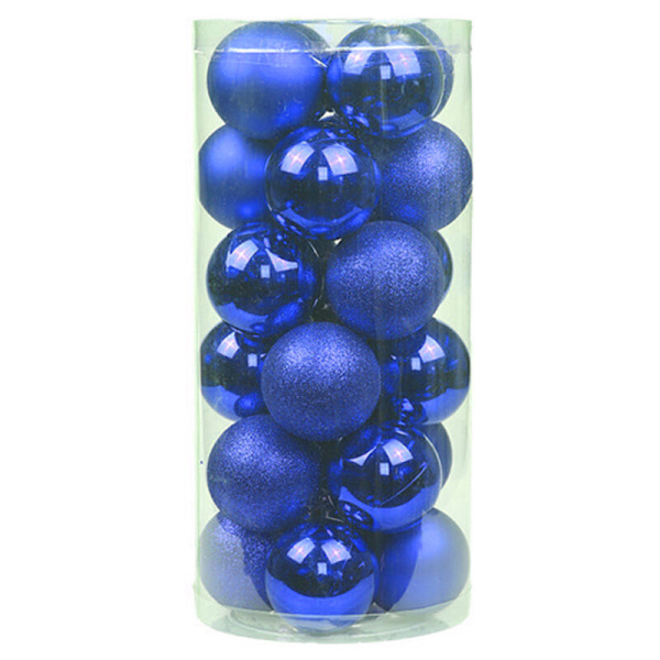 Julekule Juletrærpynt 60mm Julekuler Ornamentsett 24stk