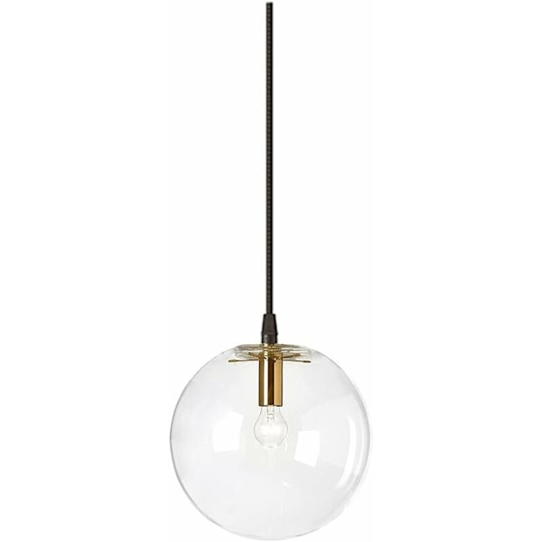 - Industriell belysning E27 Transparent Hengelampe Messing Gullhode Innendørs Lysekrone Hengelampe Stue (15)