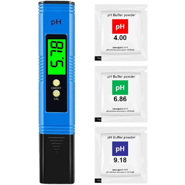 PH-mittari Digitaalinen PH-mittari, Ammattimainen PH-kynä, Korkea Tarkkuus 0,01 PH, Mittausalue 0-14 PH, Ihanteellinen Veden PH-mittari Kotikäyttöön, Uima-altaisiin