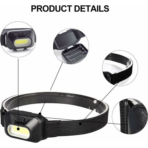 Hodelykt, hodelykt, LED-hodelykt, lett hodelykt, kraftig LED-hodelykt, profesjonell hodelykt, barnehhodelykt, Onnight hodelykt [Energ