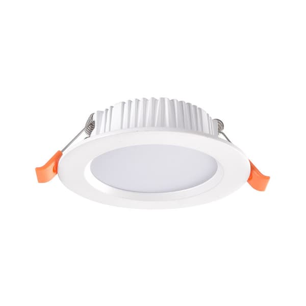 Forsenket spotlight Ekstra-flat Rund LED-panel Kuttet Downlight-panel Varm hvit (2,5 tommer)