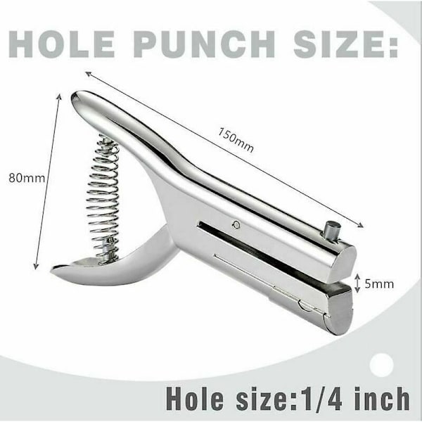 Hullemaskine, u Hullemaskine Heavy Duty Hullemaskiner Papir Hullemaskine Bærbar Lang Hullemaskine