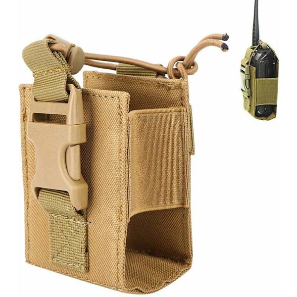 Taktisk telefonväska, bärbar taktisk militär walkie talkie väska radioväska hållare ersättning för utomhusbruk