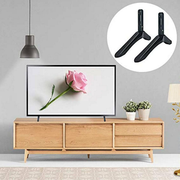 Universaali TV-telineen jalustan kiinnike 32-65 tuuman Samsung Vizio Sony Lcd-televisiolle Ei sovi Lg-televisiolle Musta TV-teline Pöytäteline 2 kpl