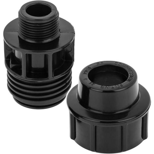Sats med 5 polyetenhanegängade ändar 32 mm x 1” för bevattningssystem