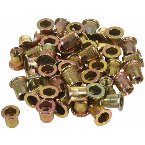 M6X12Mm Flat Head Nutsert Fasteners, Threaded, Nut, Nut 50 Pcs