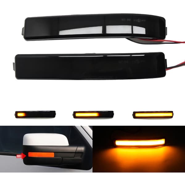 LED dynamiske blinklys side speil lys for F-serie 2009-2014