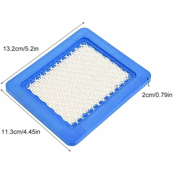 Briggs Stratton 491588 Luftfilter Plæneklipper Luftfilter, 5 stk. Luftfilter Kompatibel med Briggs Stratton 491588 491588S 399959 JOHN DEERE PT15853 Law