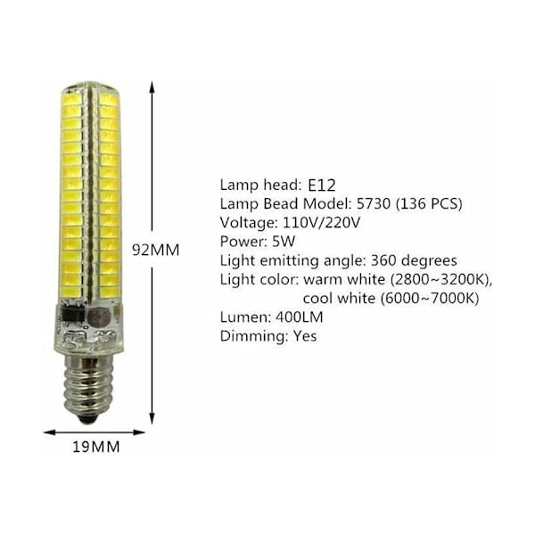 LED Majslampa Dimbar LED G4 220V G8 LED 220V G9 110V G4 Hög Effekt LED 220V 110V E12 110V G4 E12 G9 220V E17 110V 220V