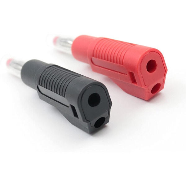 10 Set Shrink Tubing 4Mm Stapelbara Bananpluggkontakter Lödtråd Multimeter Testledningar Ändar Pluggar Adapter