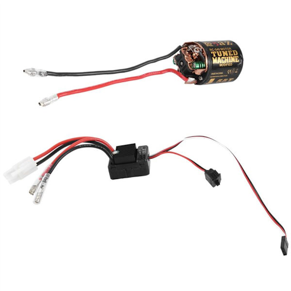 540 55T Børsteløs Motor med 1060 Børsteløs ESC 60A 2-3S Lipo Vandtæt Elektrisk Hastighedsregulator til 1/10 RC Bil