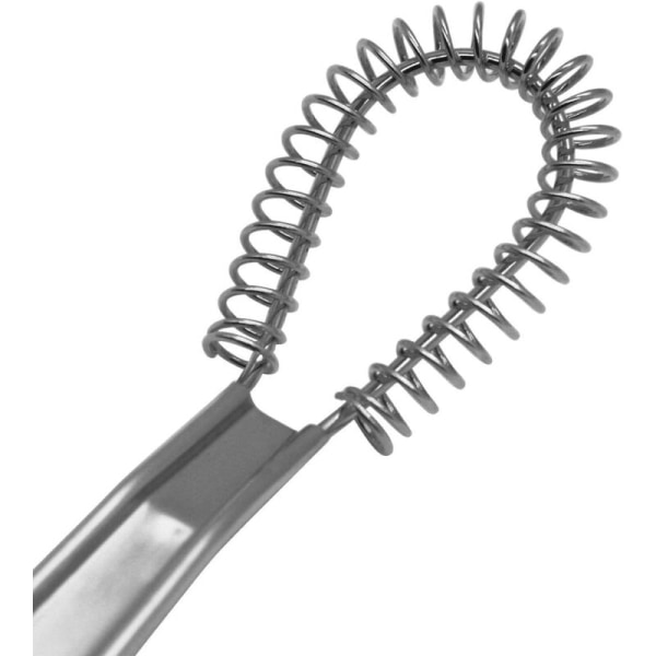 Kampagne, Spiral Køkkenpisker i Rustfrit Stål Magisk Ske Whisker Håndholdt Mixer Skummer Cremet Skummende Skummer Rustfrit Stål Mini Mixer Omrører (Sil