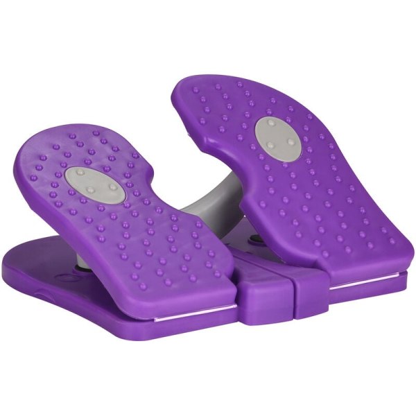 Steppers för träning, hopfällbar mini stepmaskin fotpedal under skrivbordsträning stegfysioterapi benmotionerare mini fitness stepmaskin（lila）