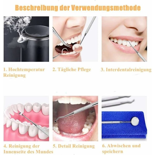 Hammaspuhdistussarja, 6-osainen hammashoitosarja
