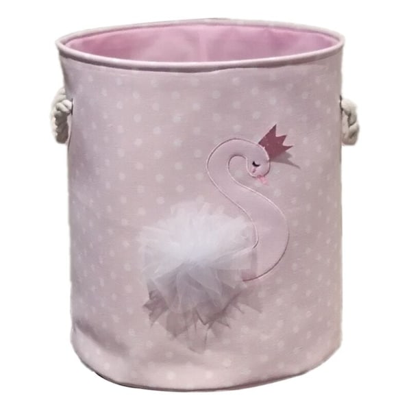 Svan tvättkorg förvaringskorg med förvaringskorgar för leksaksböcker D35XH40Cm Swan Model