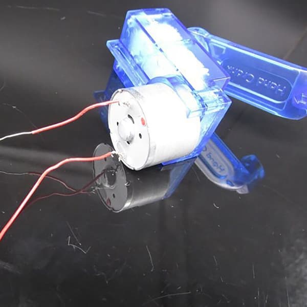 Lille DIY Miniature Håndsving Generator Eksperiment Nødstrømsforsyning