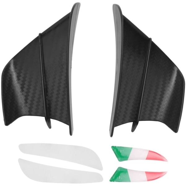 Aerodynamisk vingekit Spoiler vinge vindstrømsfeste for S1000RR V4 -10R R1, matt svart