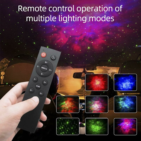Astronautprojektorlampa Robot Stjärnhimmel LED-projektorlampa med fjärrkontroll och timer Heminredning Julrumsdekoration