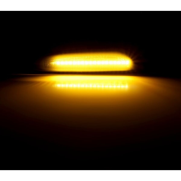 2 stk. røgfarvede dynamiske LED-blinklys til sidelys til MW E46 E90 E91 E92 E93 E60