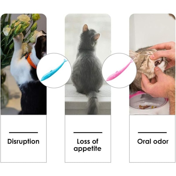 Katt Tandborste Katt Fisk Form Tandvård Leksak Kattmynta Katt Leksak Kattmynta Leksak Katt Tandborste Katt Fisk Leksak Tandborste