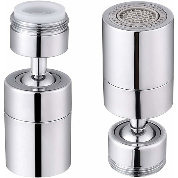 Vannkran Aerator 360～ Svingbar 2 Moduser Justerbar Bad/Kjøkkenkran Tilbehør - 24mm Hanngjenger
