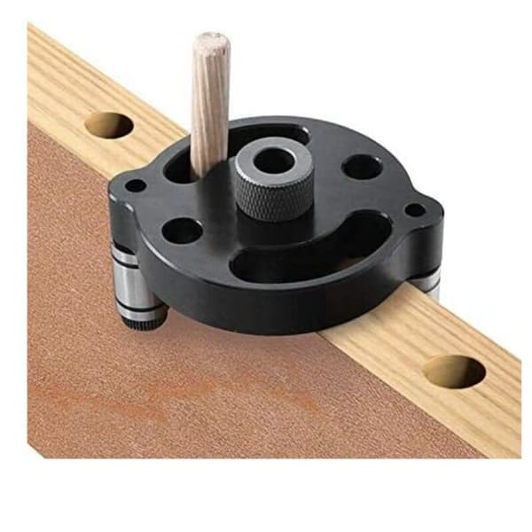 Stud Drill Guide, Aluminiumlegering Hullpuncher Posisjoner Jig Posisjonerer(Locator Body + 8 Drill Bit Sets)