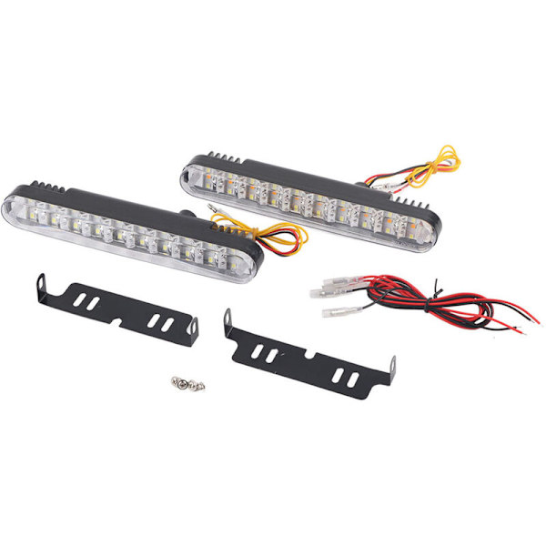 2X 30 LED Bil 12V DC Dagkørelys DRL Kørsel Daglys Blinklys