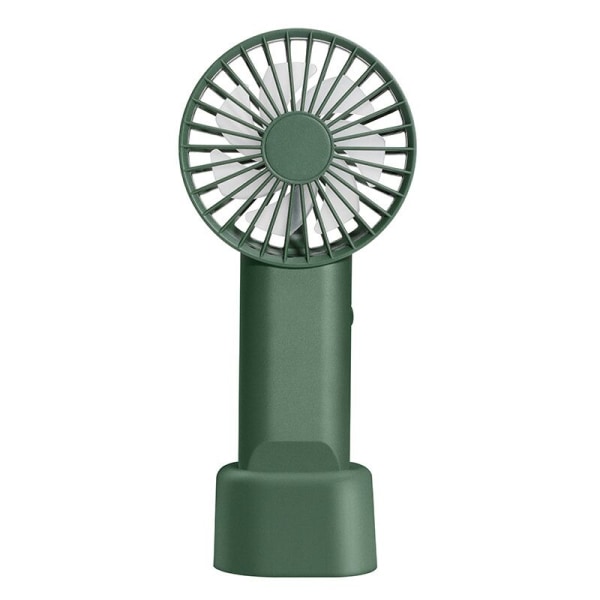 Portable USB Fan Mini Folding Fan Travel Home Office Outdoor Silent Foldable Desk Fans Green