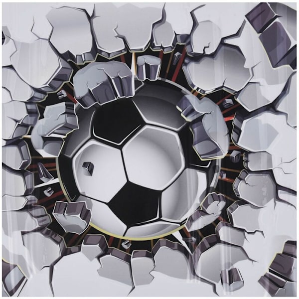 3D Fotball Veggklistremerker PVC Kunst Fotball Sprekk Gutter Rom Veggklistremerke