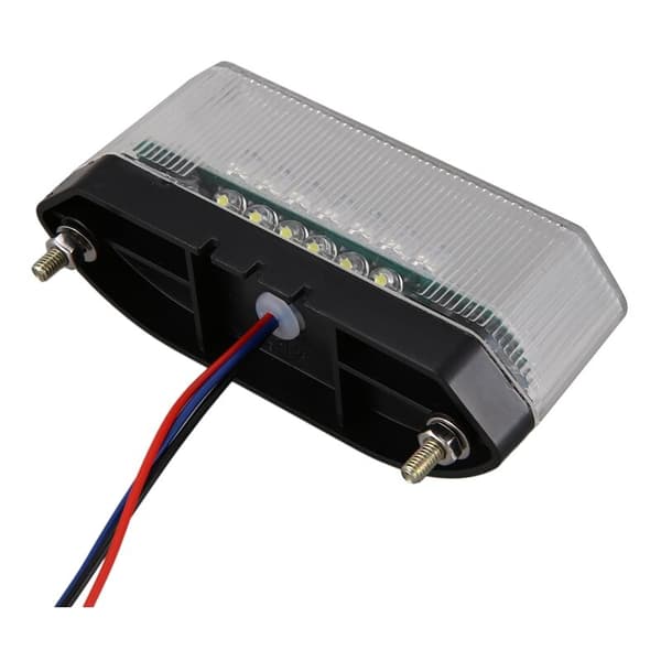 Ny 12V 30LED Motorcykel Brems Lys Nummerplade Lys Baglygte Linse