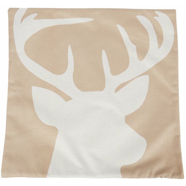 Sofa Bed Home Cafe Decor Firkantet Pudebetræk Linned Pudebetræk Usynlig Lynlås Lukning 45cmx45cm